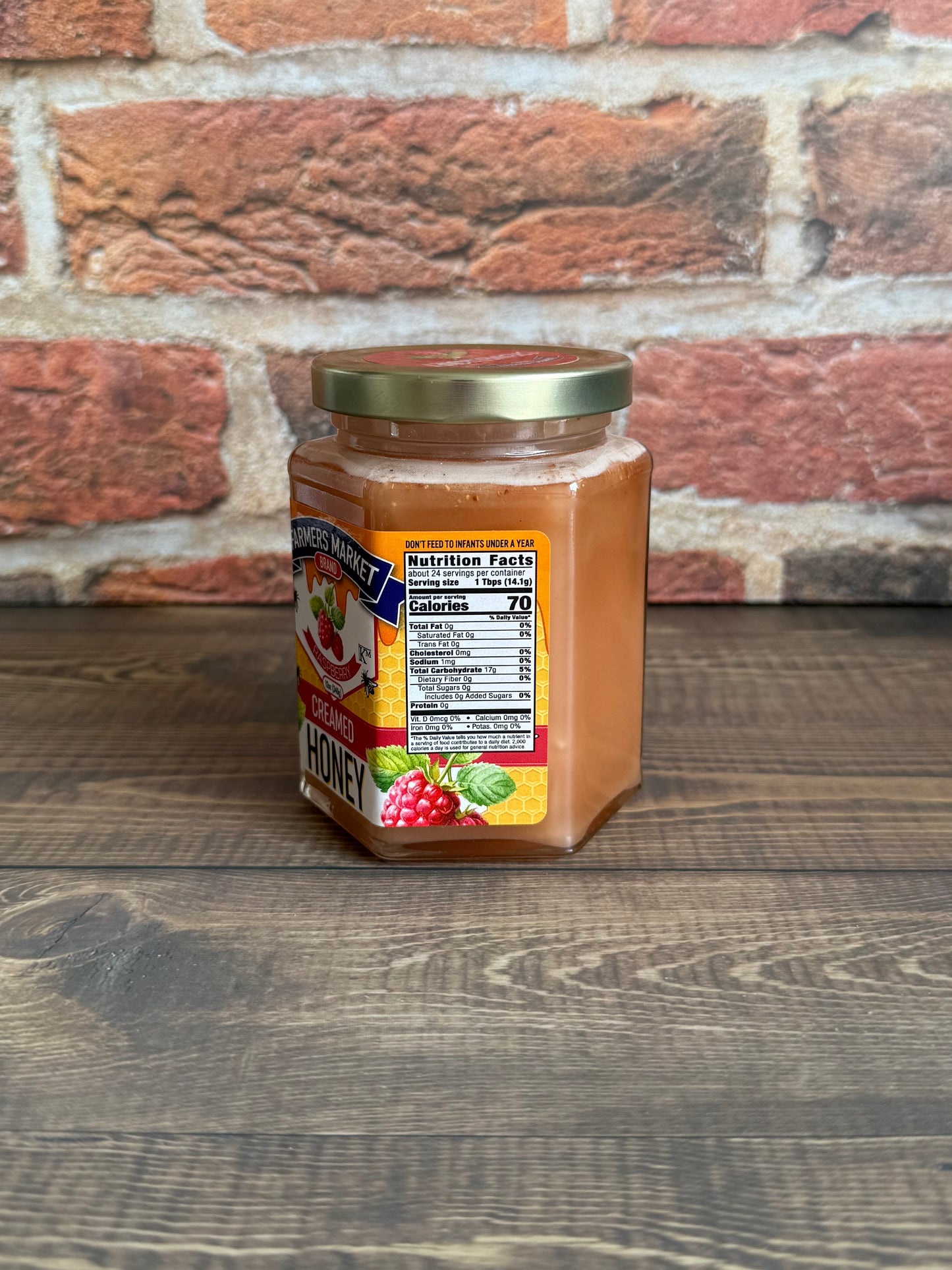 Farmers Market - Raspberry Creamed Honey 12oz
