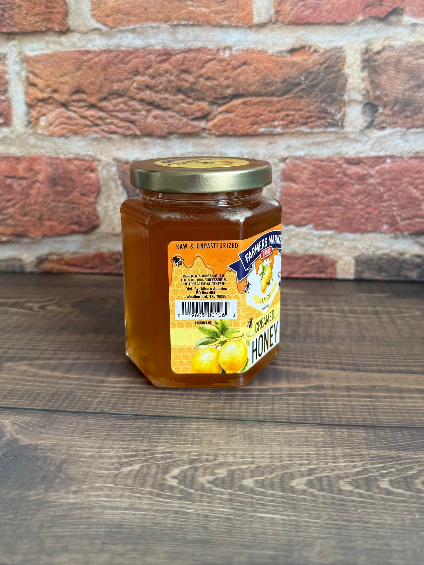 Farmers Market - Lemon Creamed Honey 12oz