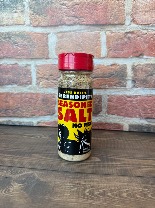 Jess Hall's Serendipity *NO MSG* Seasoned Salt 10 Oz *NEW SIZE*